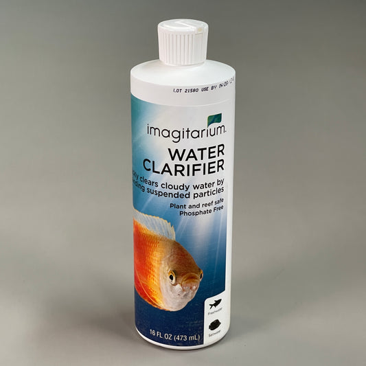 IMAGITARIUM Water Clarifier Quickly Clears Cloudy Water Freshwater & Saltwater 16OZ 06/24 (New)