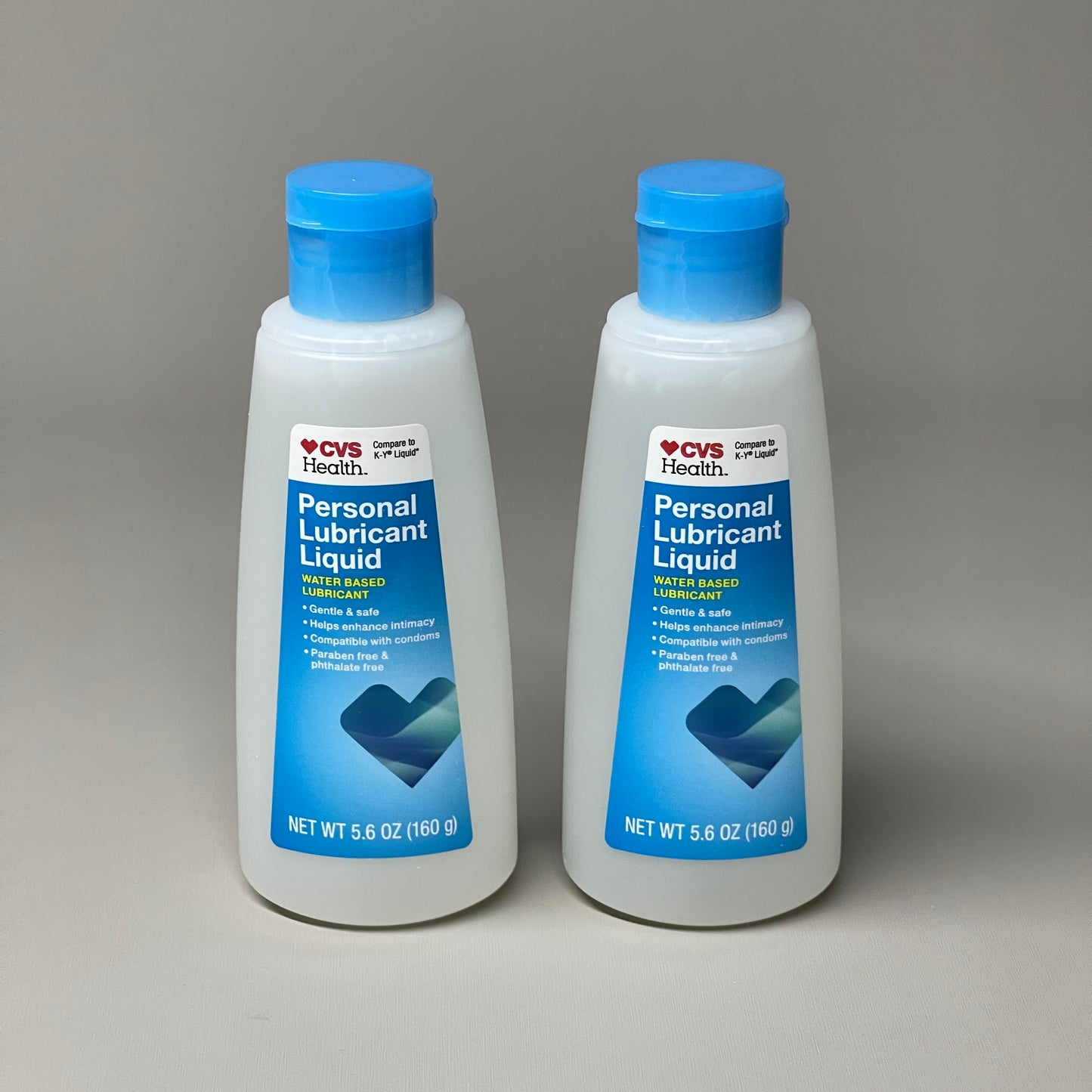 CVS HEALTH Personal Lubricant 2-PACK Water-Based 5.6 oz Exp 9/24 (New)