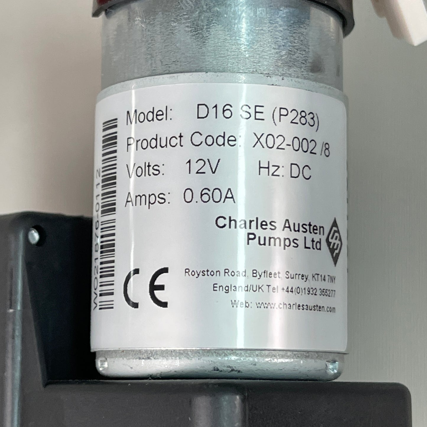 CHARLES AUSTEN PUMPS LTD Vacuum Pump Oil Free Single Stage D16 SE (P283) X02-002 (New Other)
