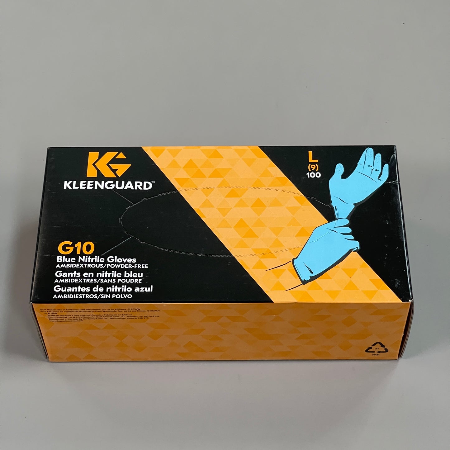 KLEENGUARD KIMBERLY-CLARK Professional Protective Nitrile Gloves 1 CASE (1000 CT) Sz L 57373 (New)