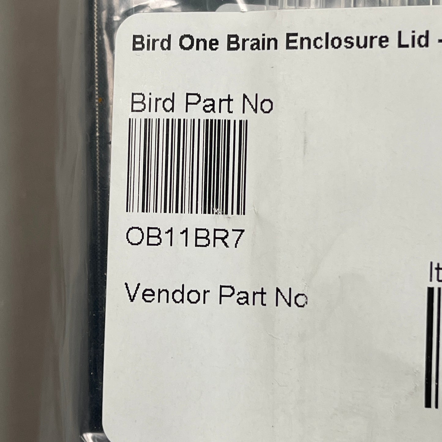 BIRD One Brain Enclosure Lid 6 Screw Black OB11BR7 (New)