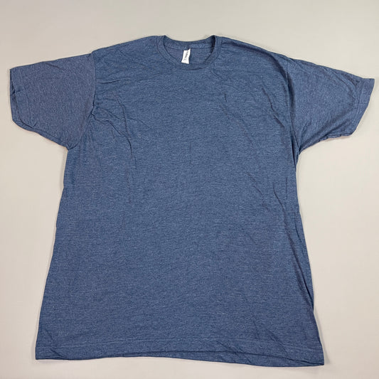 TULTEX Blank T-Shirt  50/50 Cotton/Poly Blend Sz 2XL / XXL Navy Heather 202 MPN8503 (New)