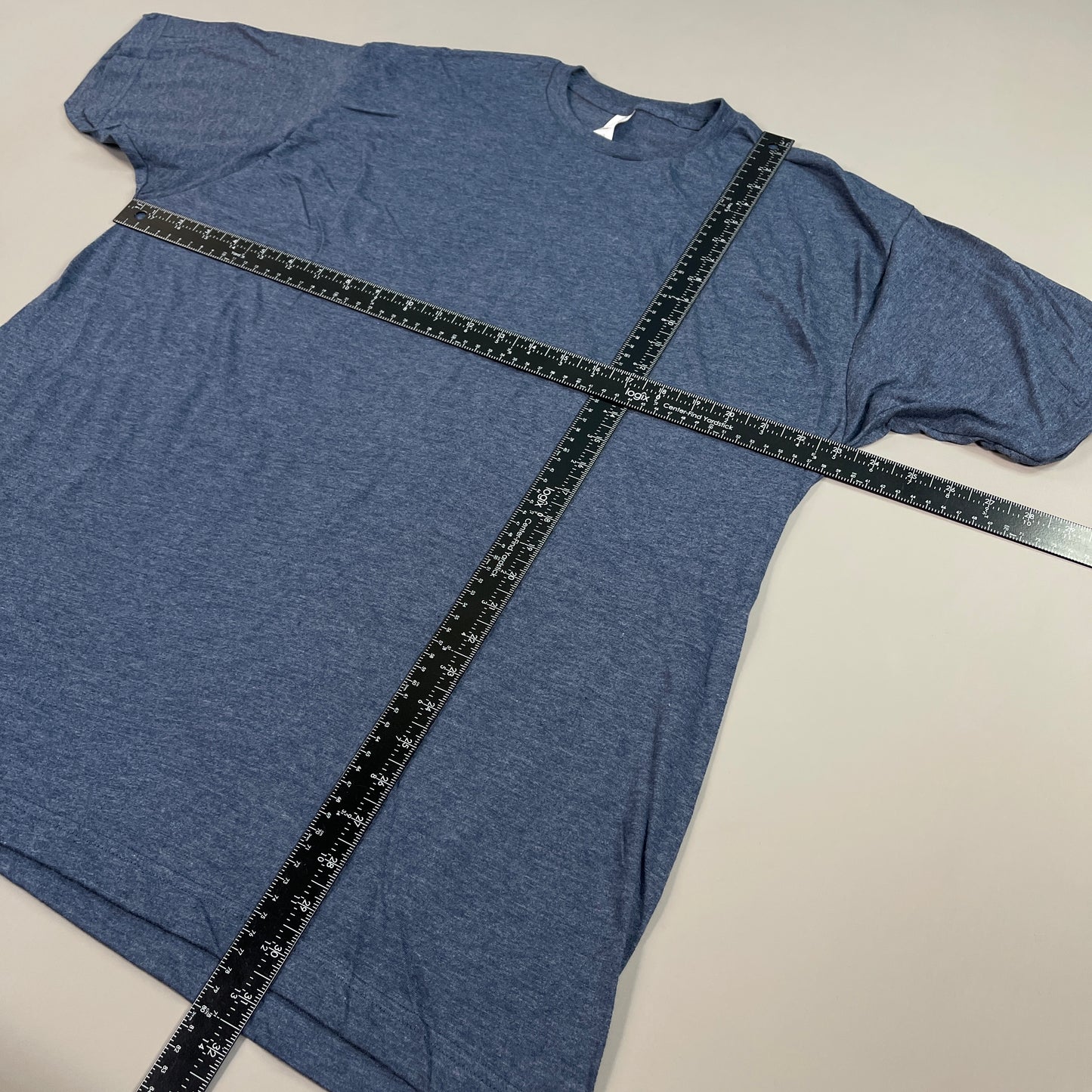 TULTEX Blank T-Shirt  50/50 Cotton/Poly Blend Sz 2XL / XXL Navy Heather 202 MPN8503 (New)