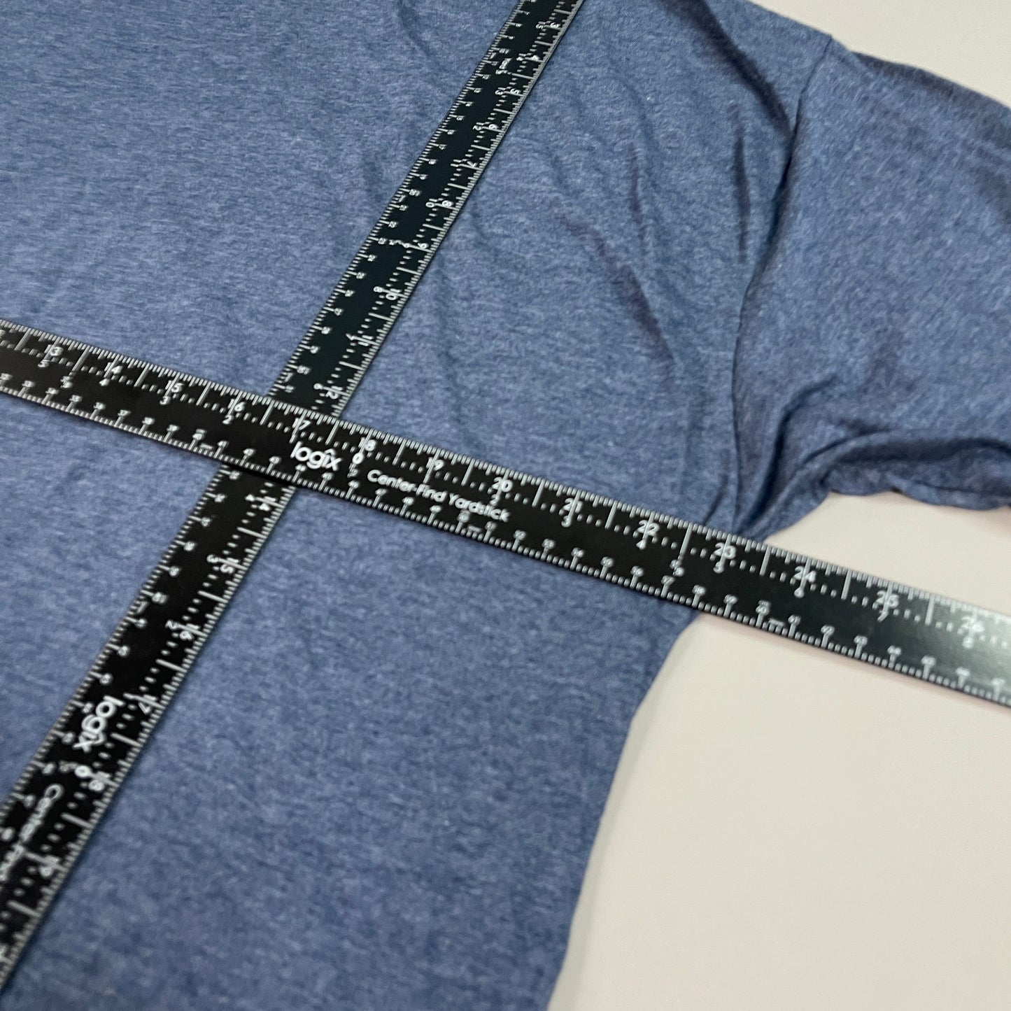TULTEX Blank T-Shirt  50/50 Cotton/Poly Blend Sz 2XL / XXL Navy Heather 202 MPN8503 (New)