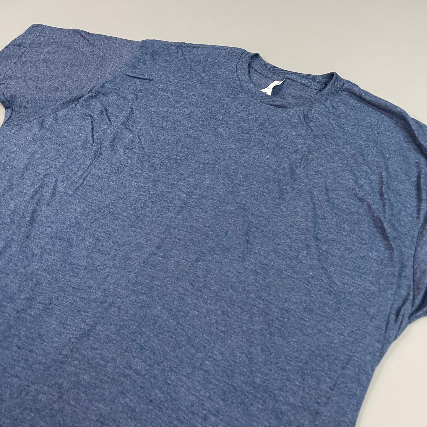 TULTEX Blank T-Shirt  50/50 Cotton/Poly Blend Sz 2XL / XXL Navy Heather 202 MPN8503 (New)