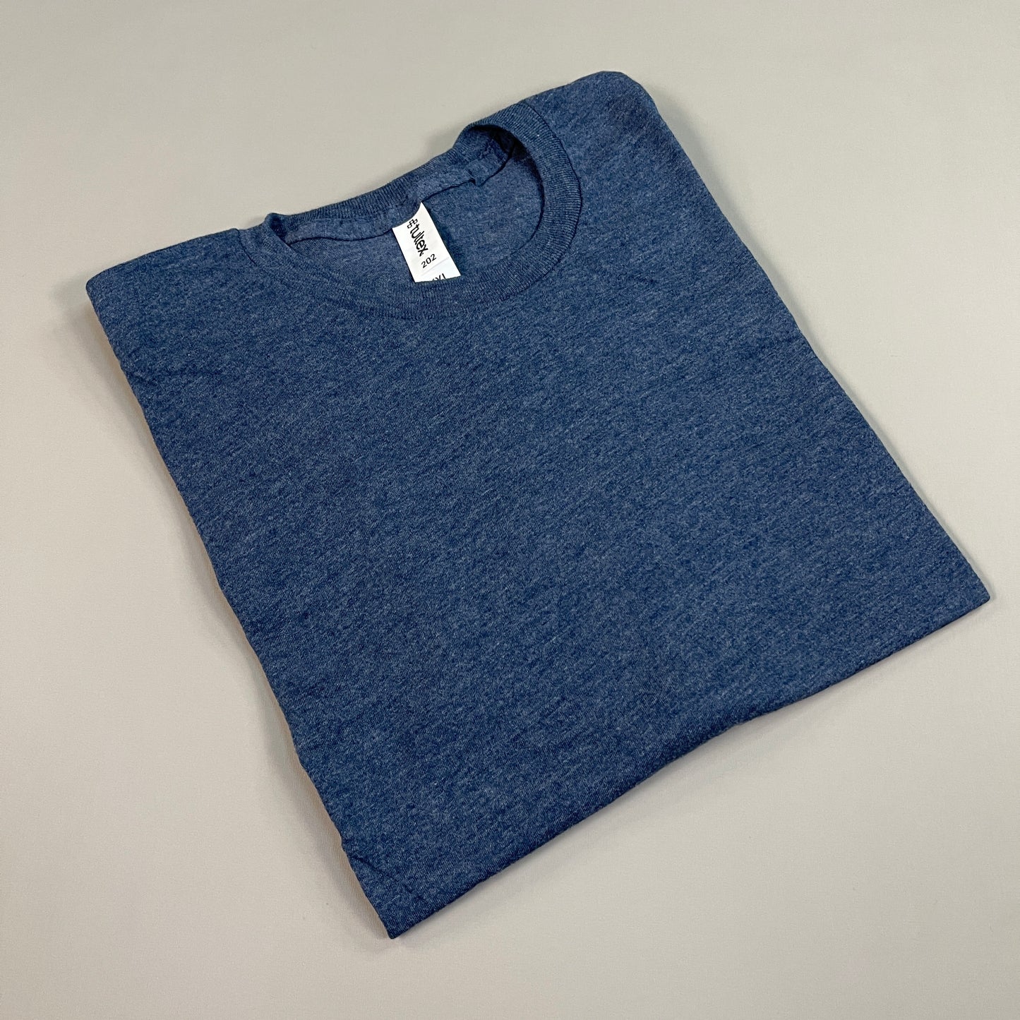TULTEX Blank T-Shirt  50/50 Cotton/Poly Blend Sz 2XL / XXL Navy Heather 202 MPN8503 (New)