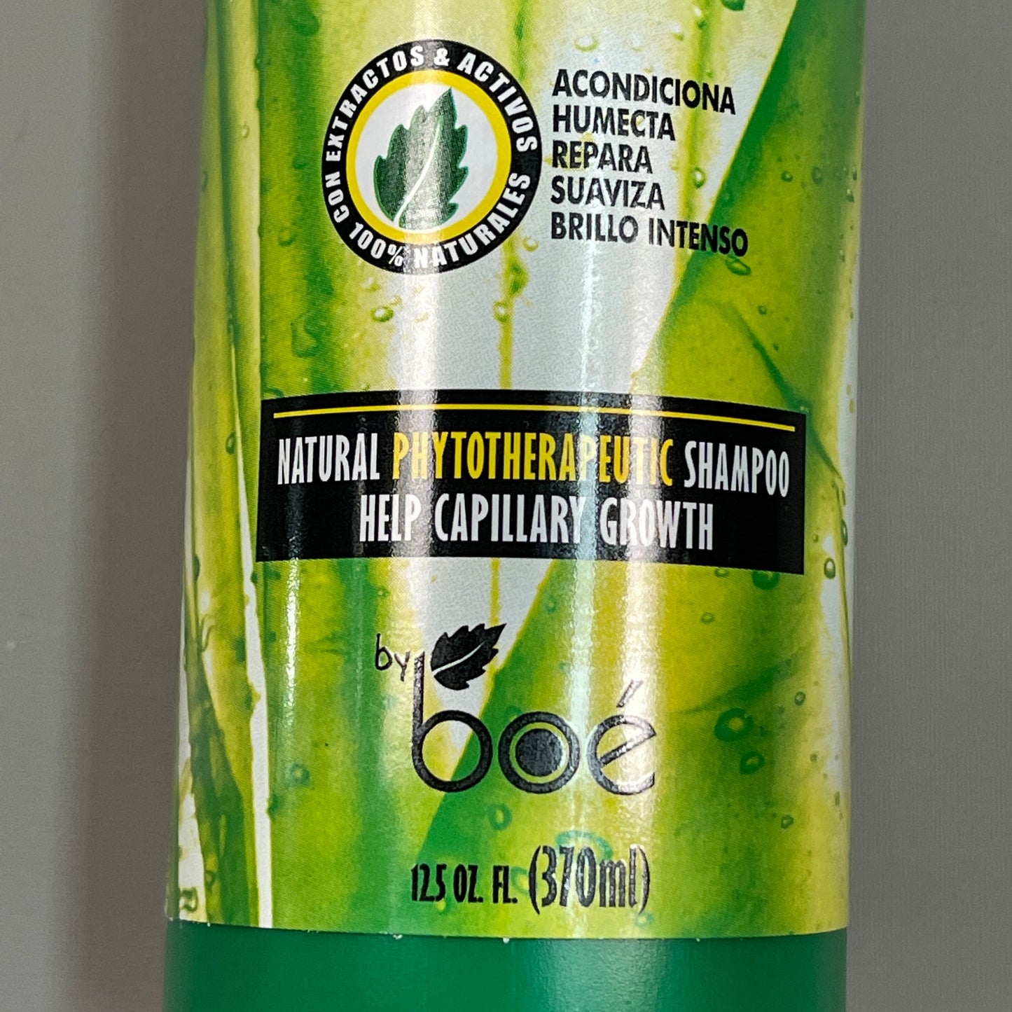 BOE COSMETICS Crece Pelo Fitoterapeutico Natural Shampoo 12.5 fl oz (New)