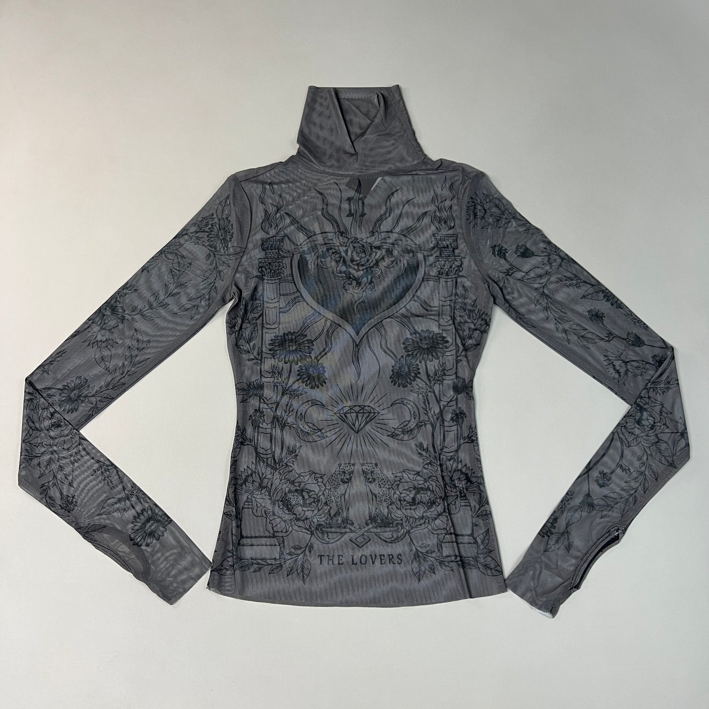 AFRM Zadie Turtleneck Pullover w/Thumb Holes Women's XS Noir Tarot Card AET028103AU21 (New)