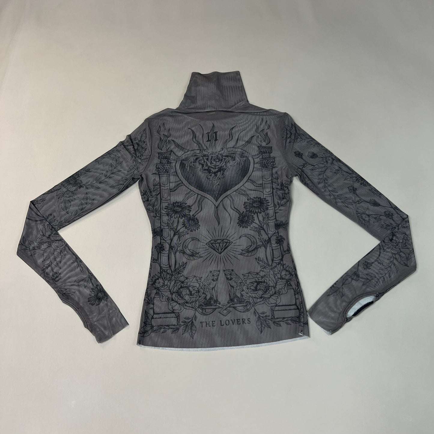 AFRM Zadie Turtleneck Pullover w/Thumb Holes Women's XS Noir Tarot Card AET028103AU21 (New)