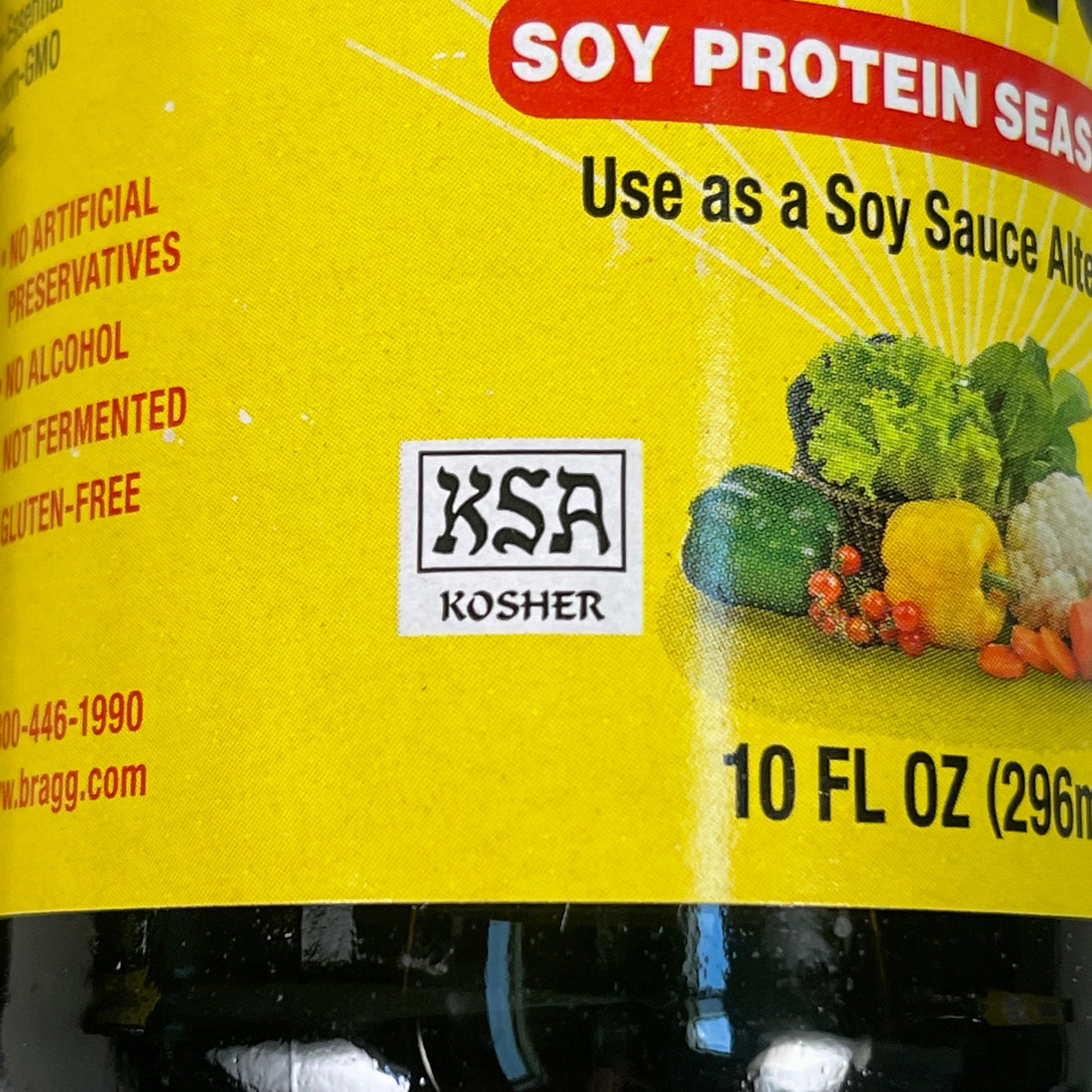 ZA@ BRAGG Liquid Aminos Soy Protein Seasoning Soy Sauce Alternative 10 fl oz Exp 2024 (New)