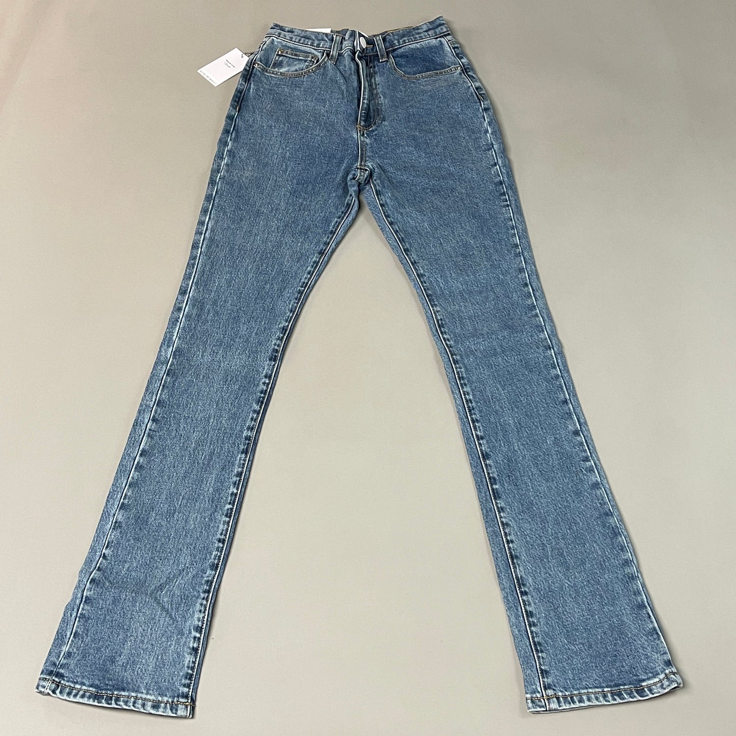WE WORE WHAT Stacked Skinny Stretch Denim Jeans Women's Sz 24 WWDB62-4 (New)