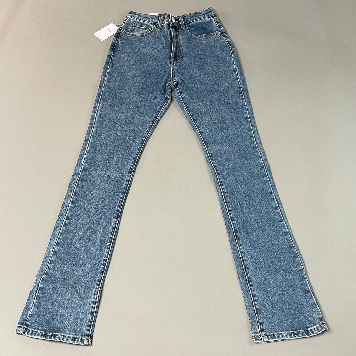 WE WORE WHAT Stacked Skinny Stretch Denim Jeans Women's Sz 24 WWDB62-4 (New)