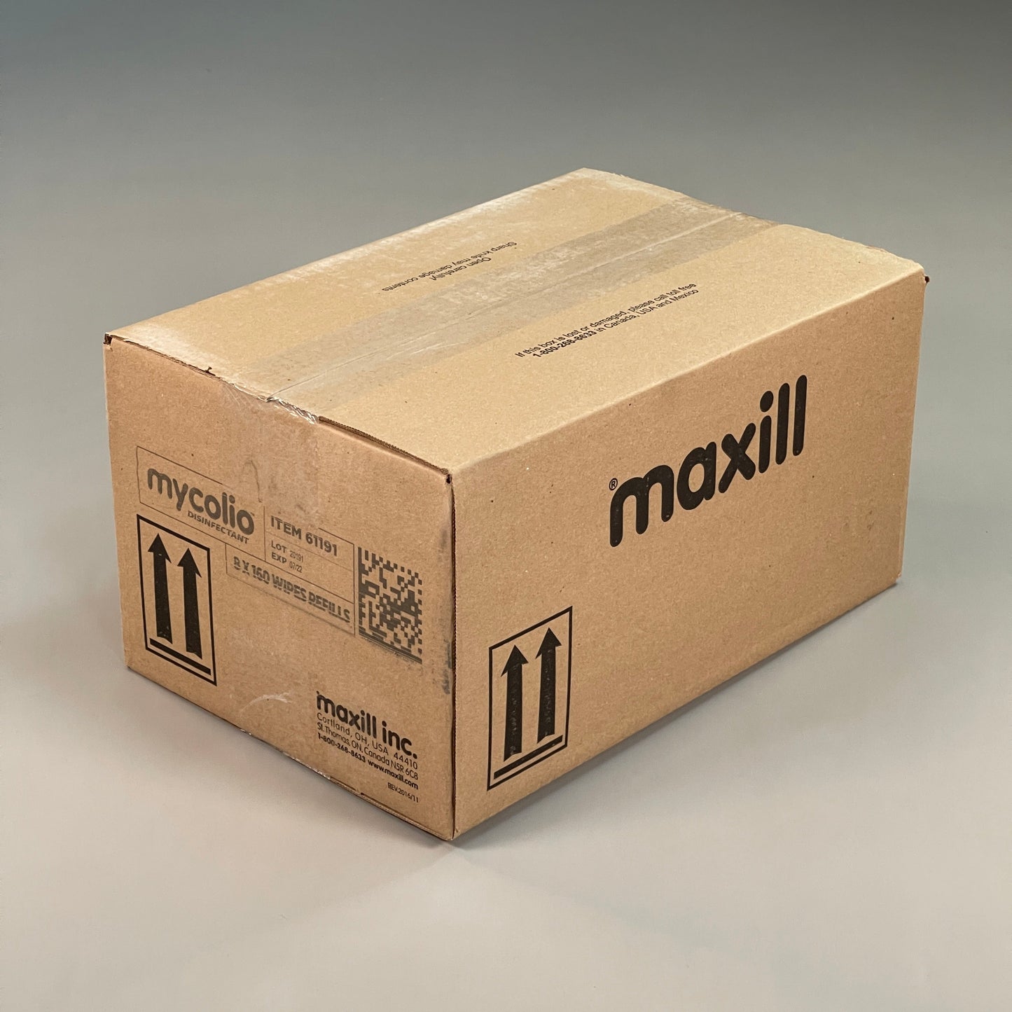 Z@ MYCOLIO (MAXILL) Disinfectant Wipes - CASE OF 8 REFILL BAGS! Expires 07/22 (New) A