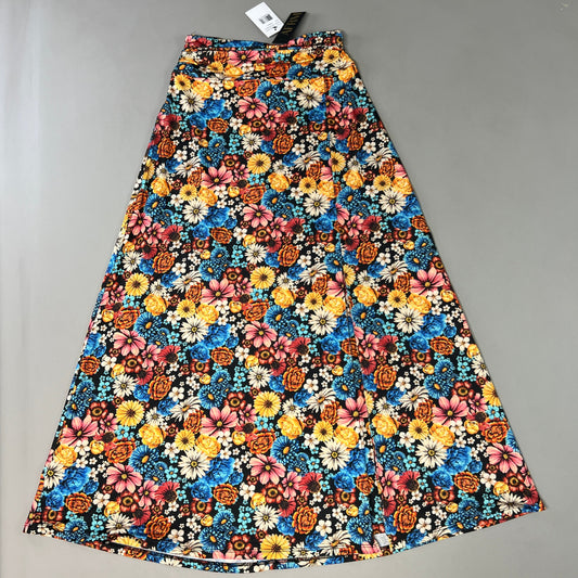AFRM Gala High Waist Slit Midi Skirt Women's XS Multi Wildflower AEB029575AU18 (New)