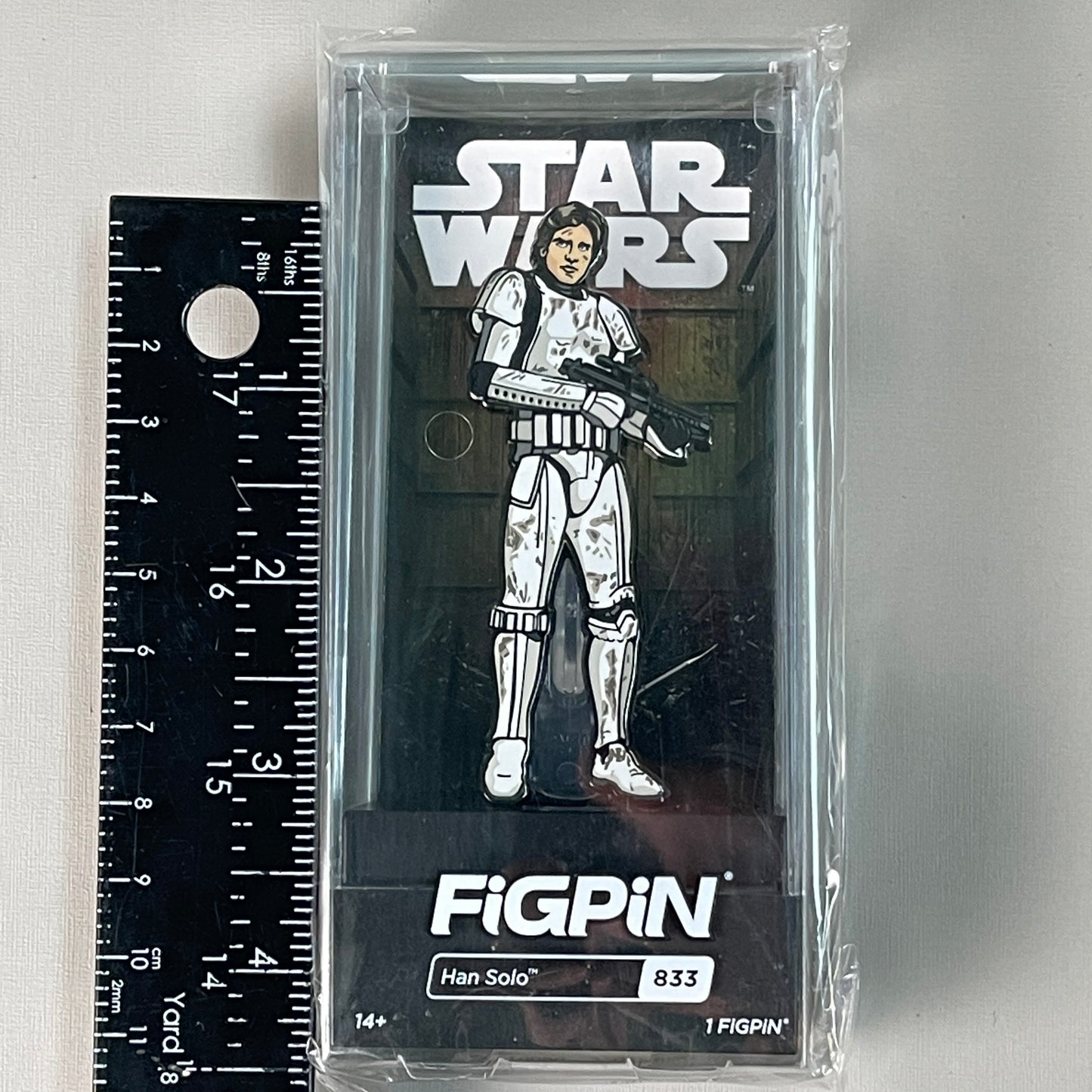 FIGPIN / DISNEY Han Solo Star Wars A New Hope Comic Con Logo Pin 833 (Locked New)