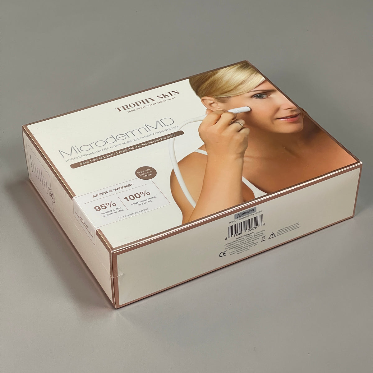 TROPHY SKIN Microderm MD Microdermabrasion System Home TSMMD02-B Blush (New)