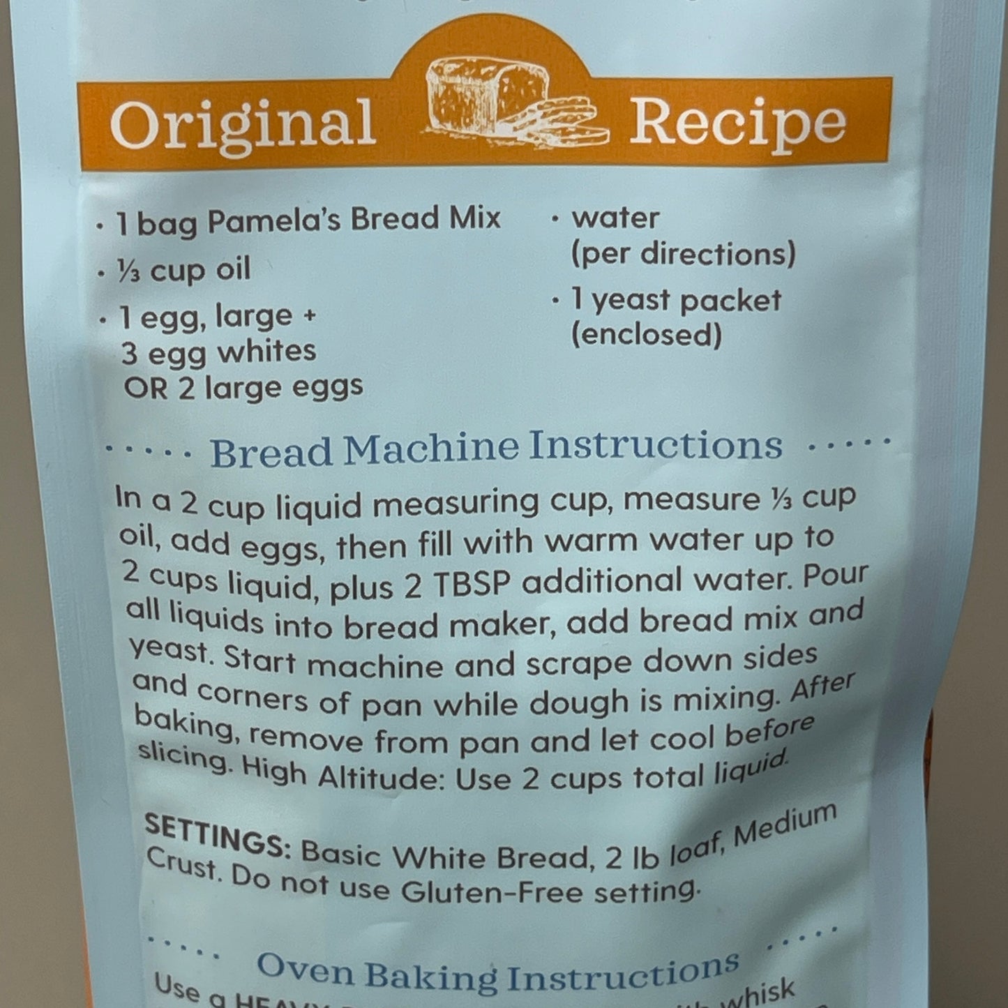 ZA@ PAMELA’ S Lot Of 6 Bread Mix Multi-purpose flour blend Gluten/Dairy Free Exp 9/1/23 (NEW) F