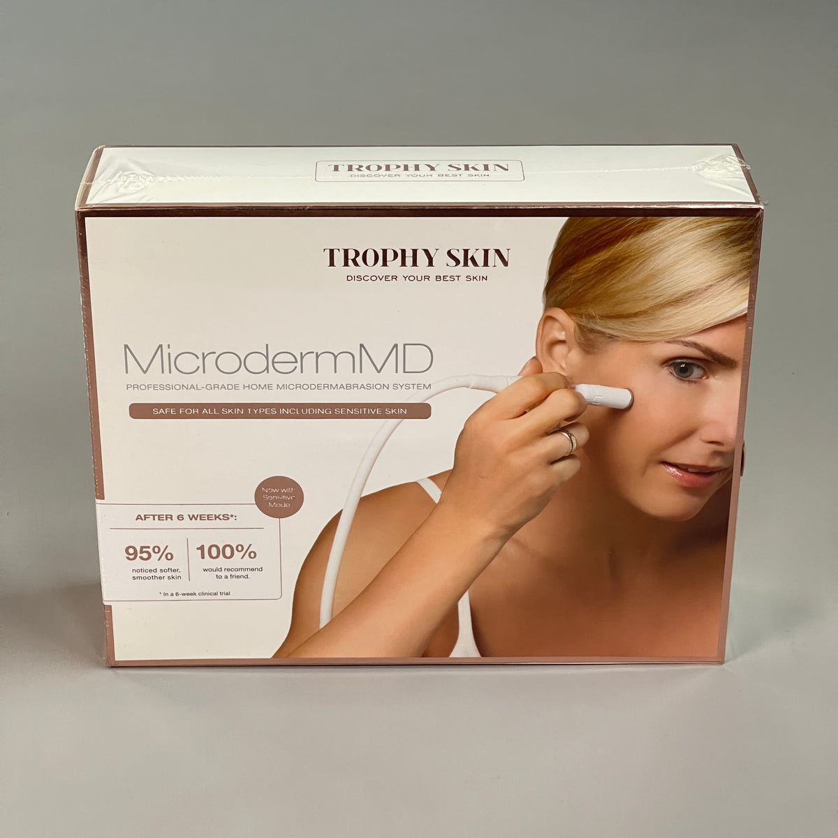 TROPHY SKIN Microderm MD Microdermabrasion System Home TSMMD02-B Blush (New)