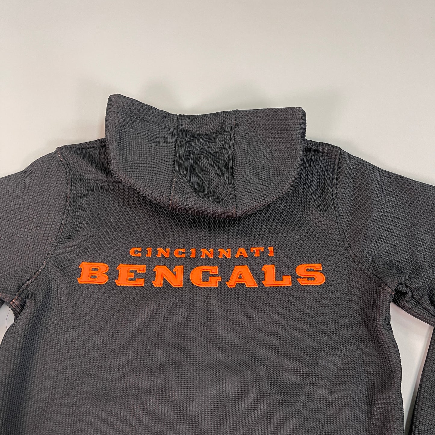 NFL CINCINNATI Bengals Full Zip Hooded Sweater Jacket Men's Sz S Black / Orange (New)