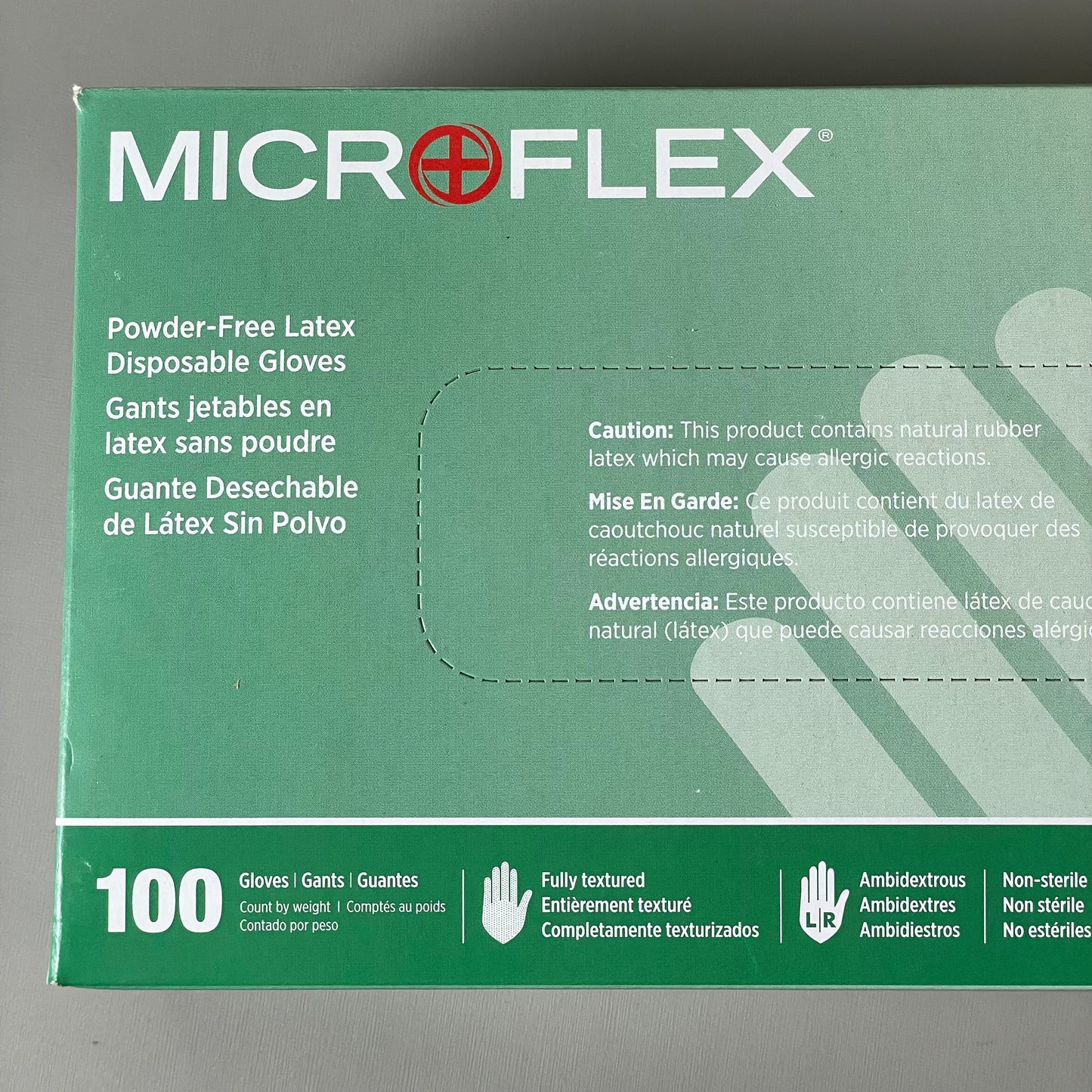 ANSELL MICROFLEX Case Of 10 Powder-Free Latex Disposable Gloves Sz M 100 Pc L562 (New)