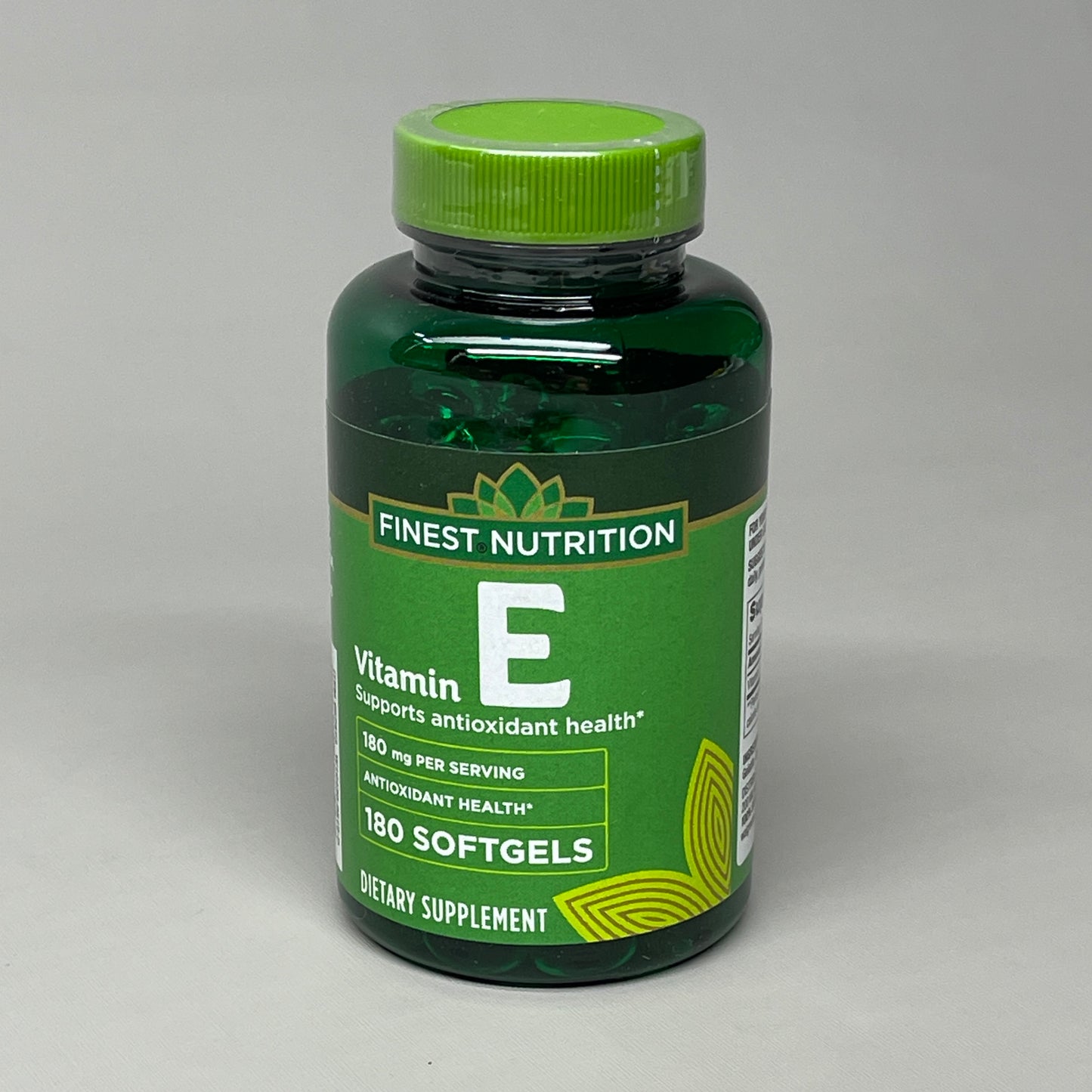 ZA@ FINEST NUTRITION Vitamin E 180 Softgels Antioxidant 180 mg Exp 03/23 (AS-IS)