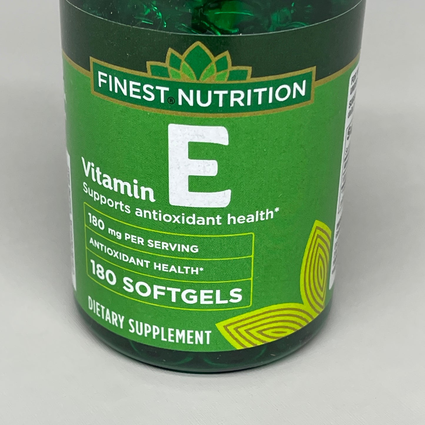 ZA@ FINEST NUTRITION Vitamin E 180 Softgels Antioxidant 180 mg Exp 03/23 (AS-IS)