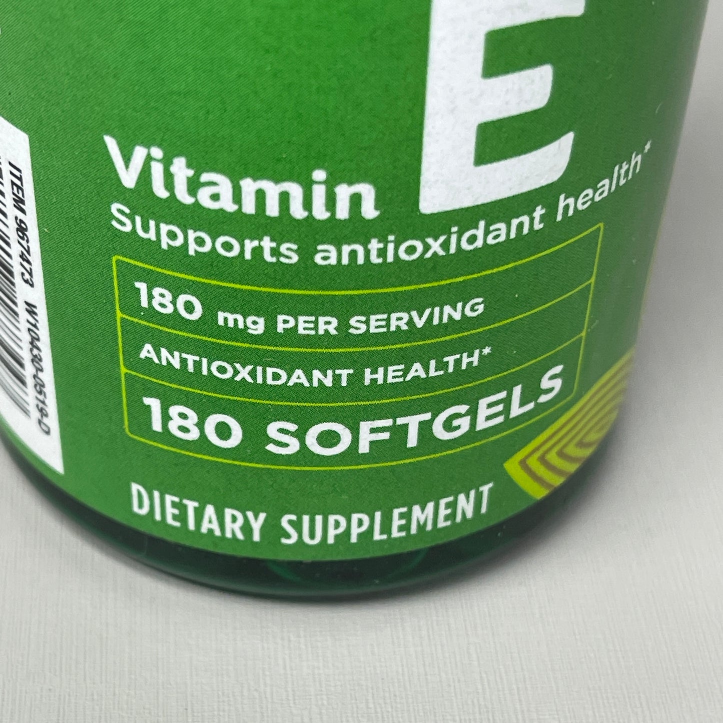 ZA@ FINEST NUTRITION Vitamin E 180 Softgels Antioxidant 180 mg Exp 03/23 (AS-IS)