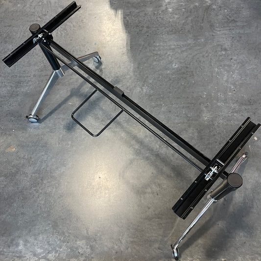 Z@ EIFFEL Training Table Frame Flip Up Sz 58" L x 22" W x 28" H Chrome, Black EFT-1680