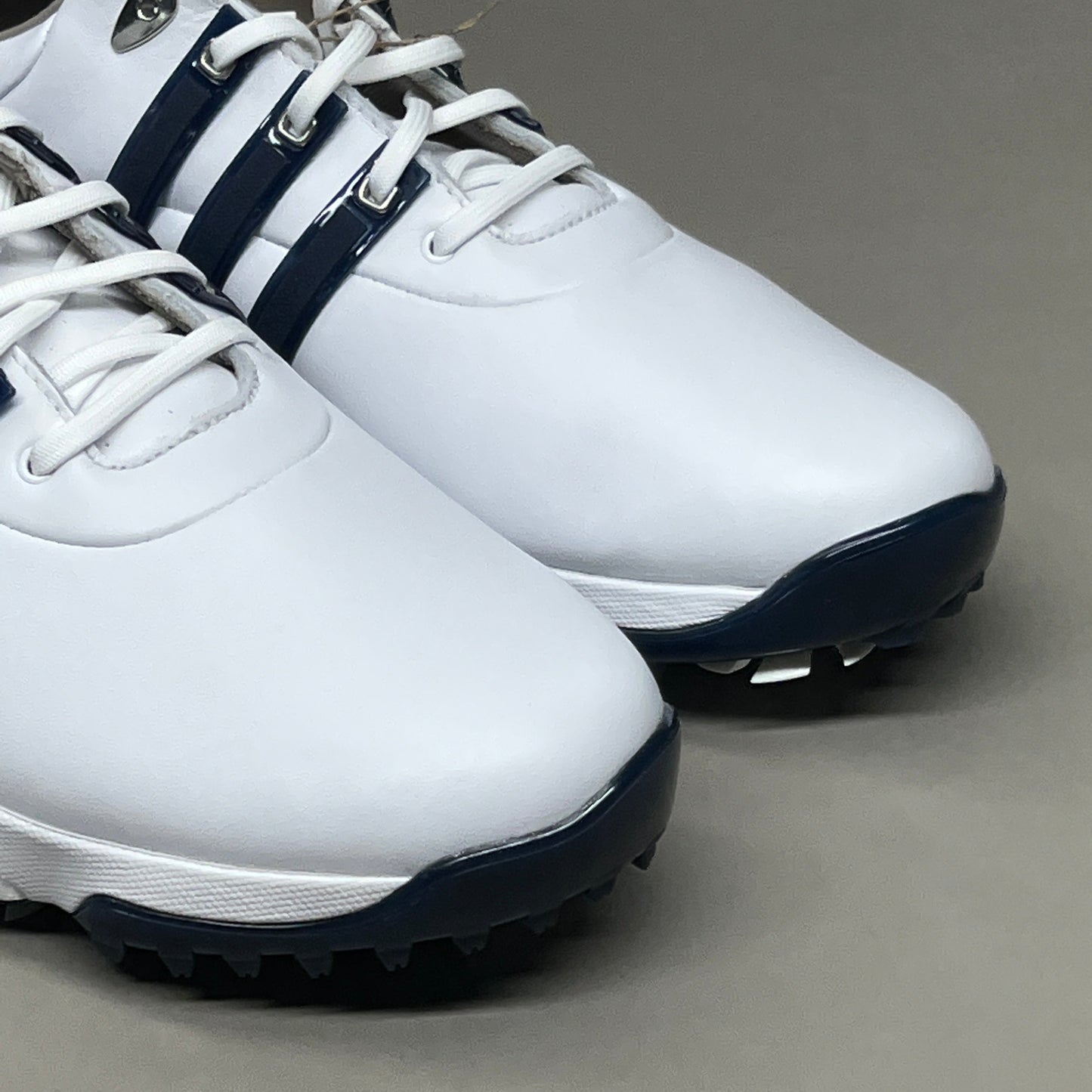 ADIDAS Golf Shoes TOUR360 22 Leather Men's Sz 7.5 White / Navy / Silver GV7247 (New)