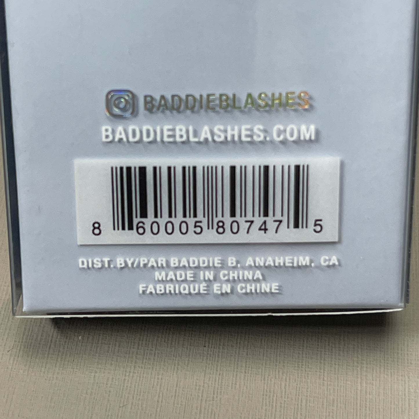 Baddie B Lashes Synthetic Lashes #$NOB 100% Synthetic Reusable .5oz (NEW)