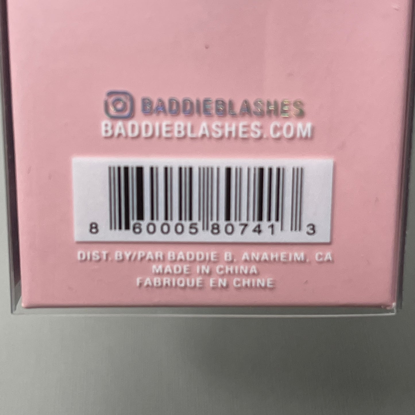 Baddie B Lashes Faux Mink Lashes #InstaBaddie 3D Mink Hair Reusable .5oz (NEW)