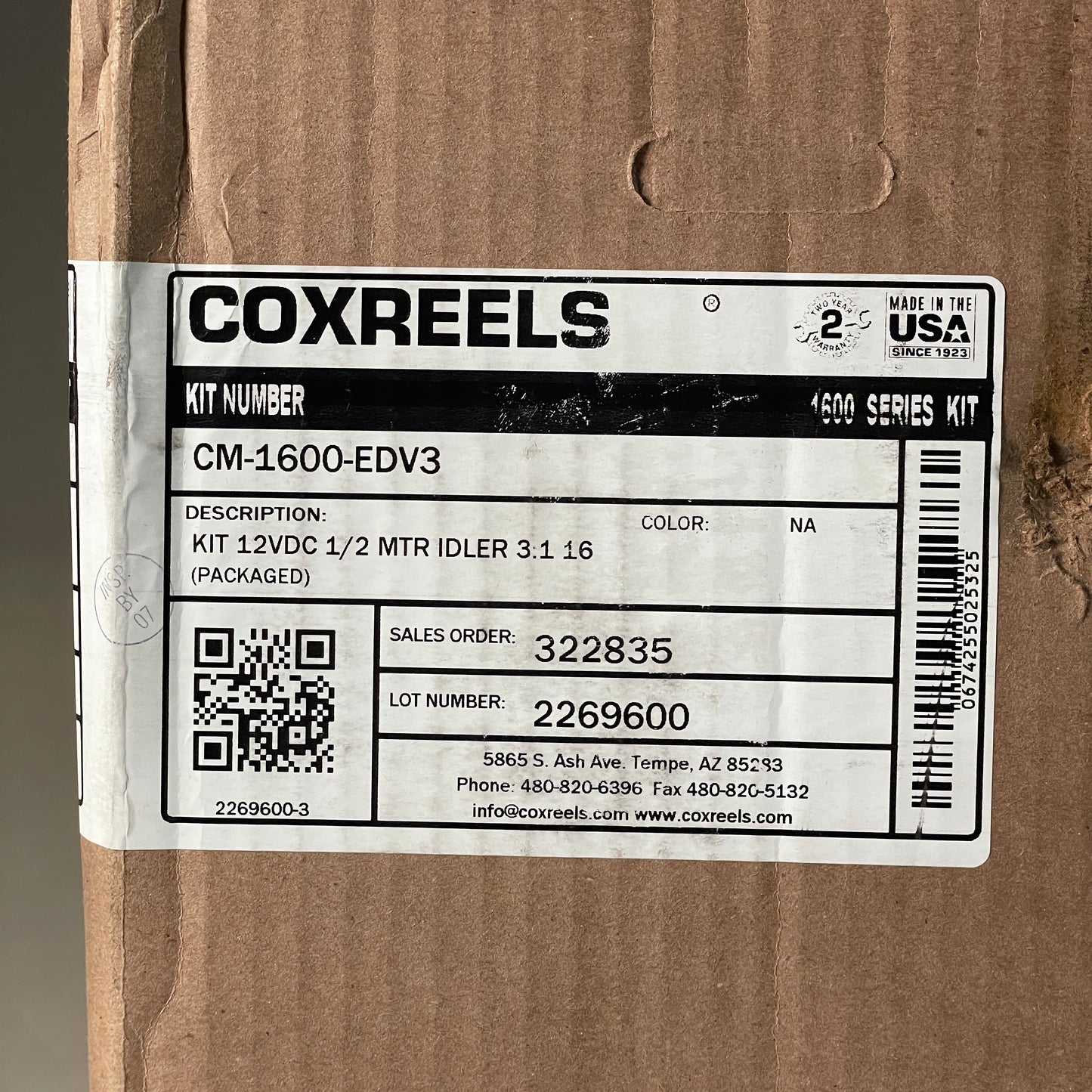 COXREELS 1600 Series Motorized Kit 1:3 Gear Ratio CM-1600-EDV3 (New)