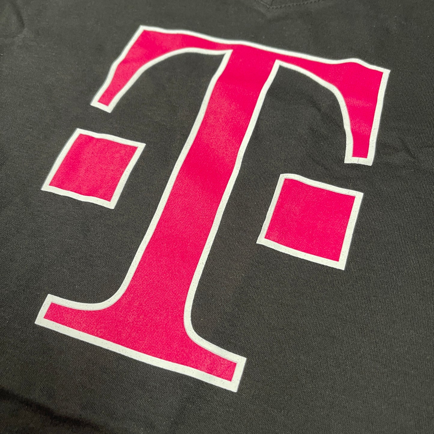 T-MOBILE Tee Shirt Short Sleeve Women's Sz XS Black/Pink Cotton Poly (New)