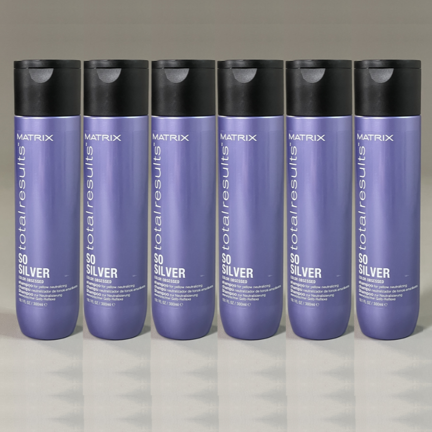 MATRIX Lot of 6 Total Results So Silver Color Obsessed Shampoo 10.1 fl oz (New)