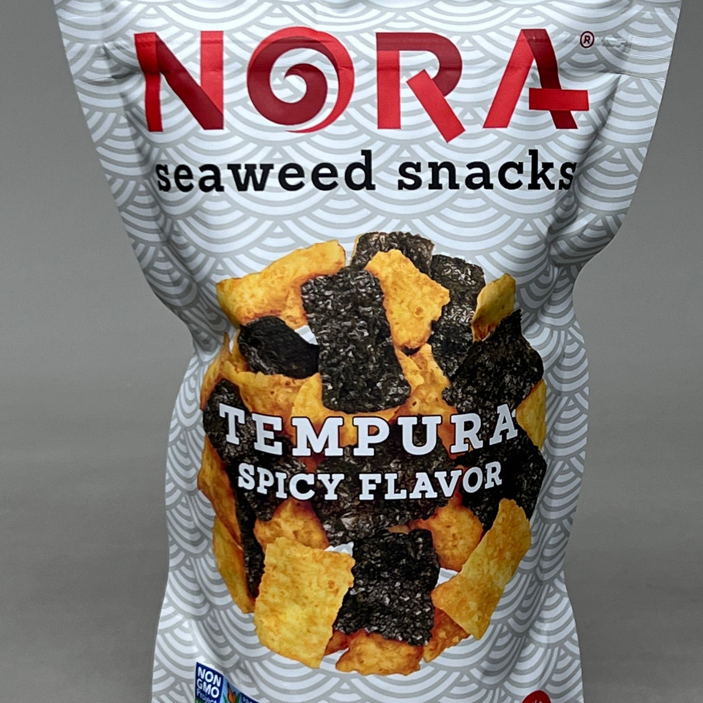 z@ NORA Seaweed Snacks Tempura Spicy Flavor GF Non GMO 1.13 oz 07/23 855258006249 (New)