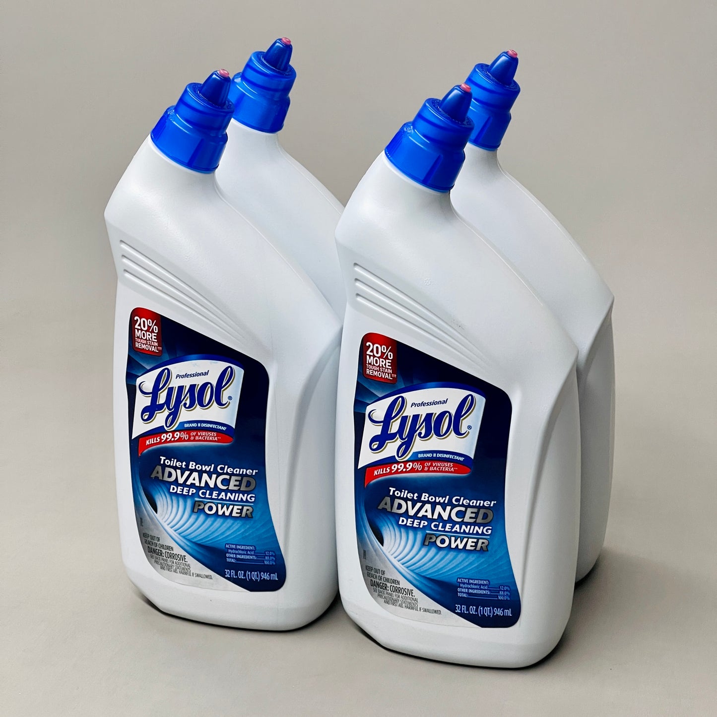 LYSOL Toilet Bowl Cleaner 4-PACK! Advanced Power Deep Cleaning 32 fl oz (New)
