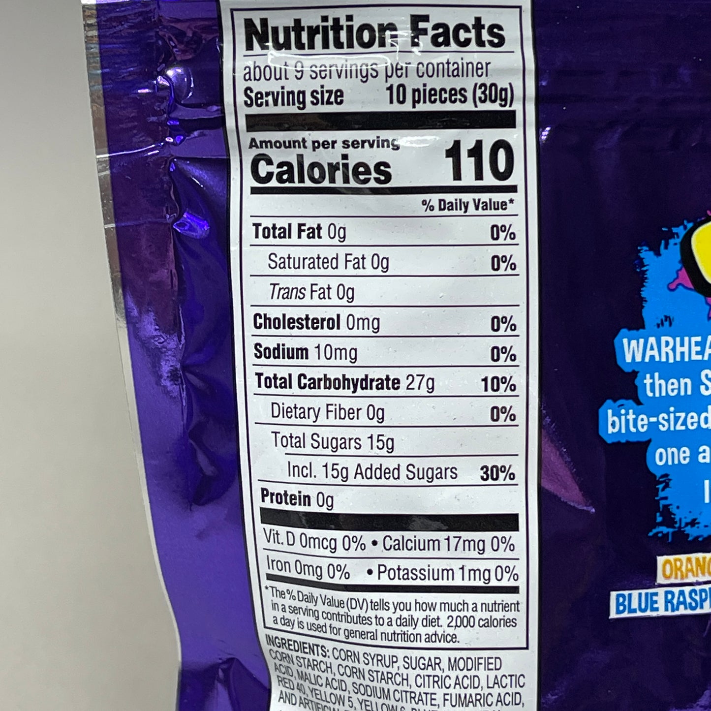 WARHEADS Cubes - Sour, Sweet, & Fruity Chewy Candy 10 oz 10/23 (New)