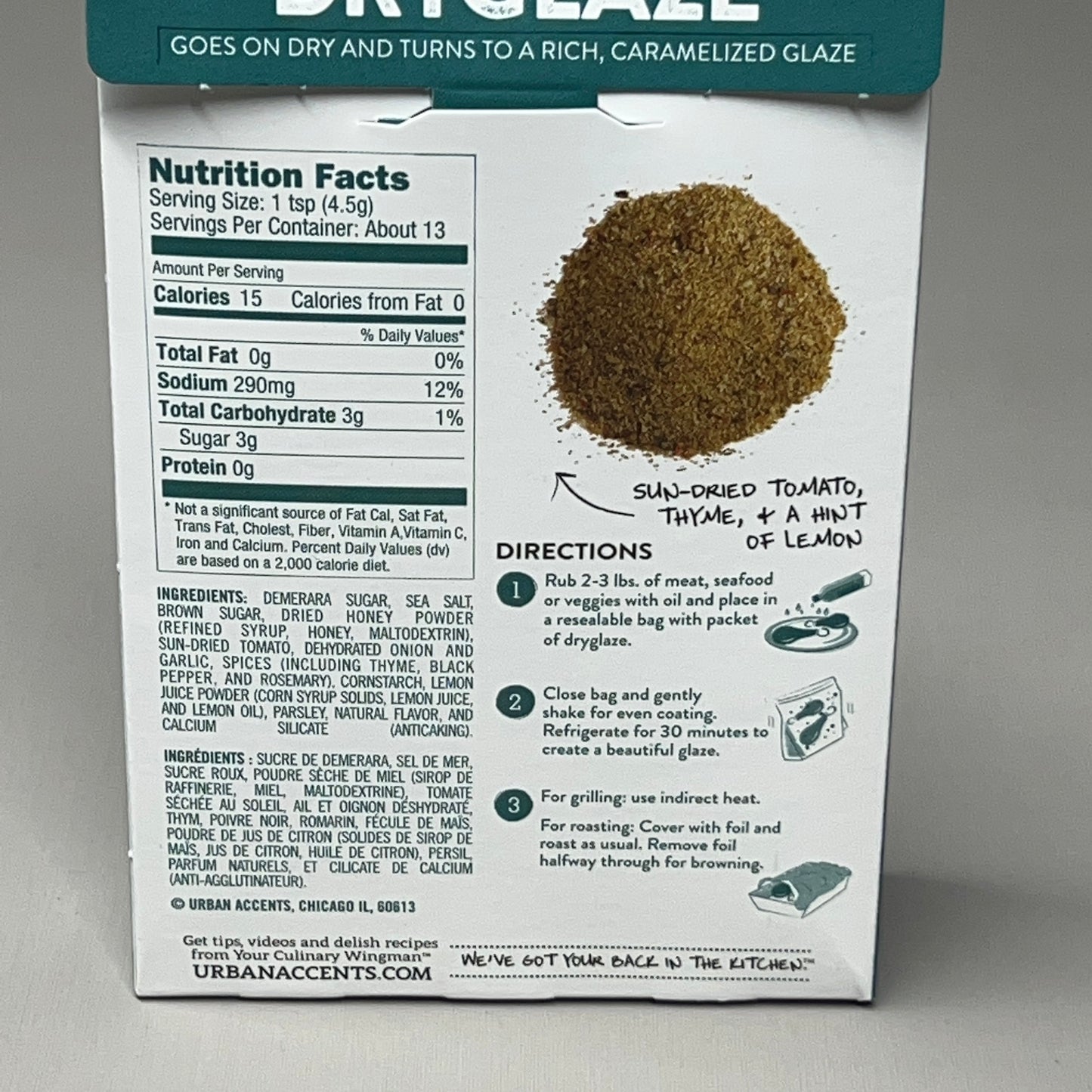 ZA@ LOT OF 3 URBAN ACCENTS 2-Pack Athenian Herb Dryglaze Seasoning Mix BB Oct 2023