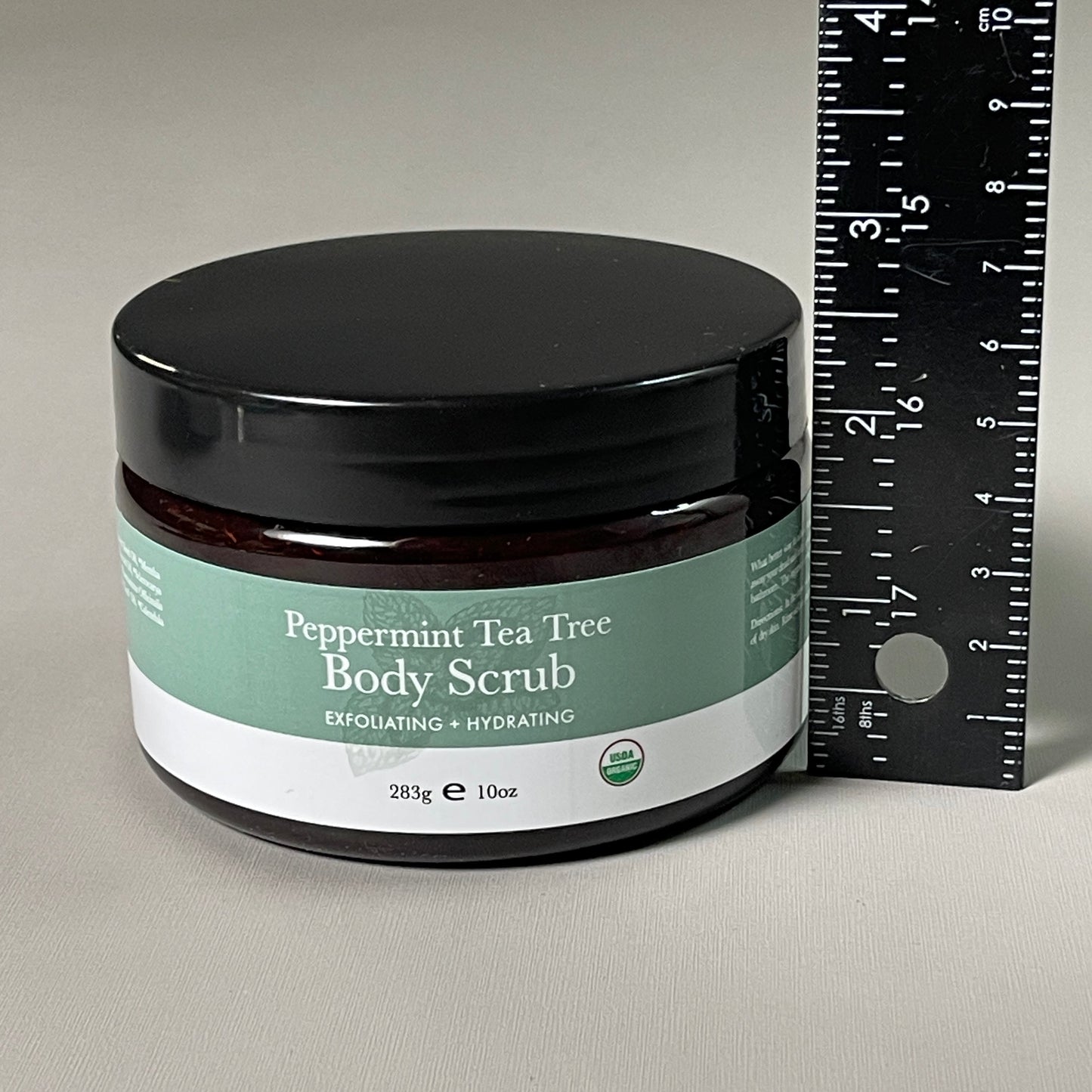 ZA@ BEAUTY BY EARTH Lot Of 6 Peppermint Tea Tree Body Scrub (Exfoliate, Smoothing, Hydrating) 10 oz C