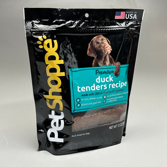 ZA@ PETSHOPPE Premium Duck Tenders Dog Treats Made in USA All Natural 12 oz 09/24 (New) C