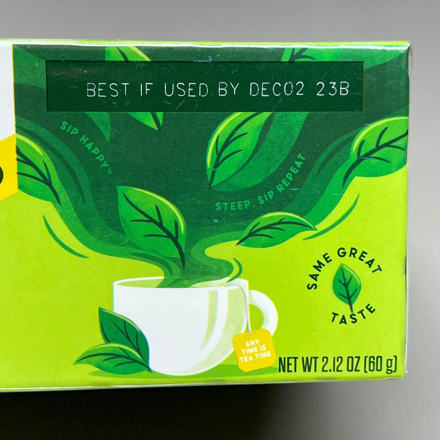 ZA@ SALADA Decaffeinated Classic Green Tea 40 Count Bags BB Dec 2023 (AS-IS) H