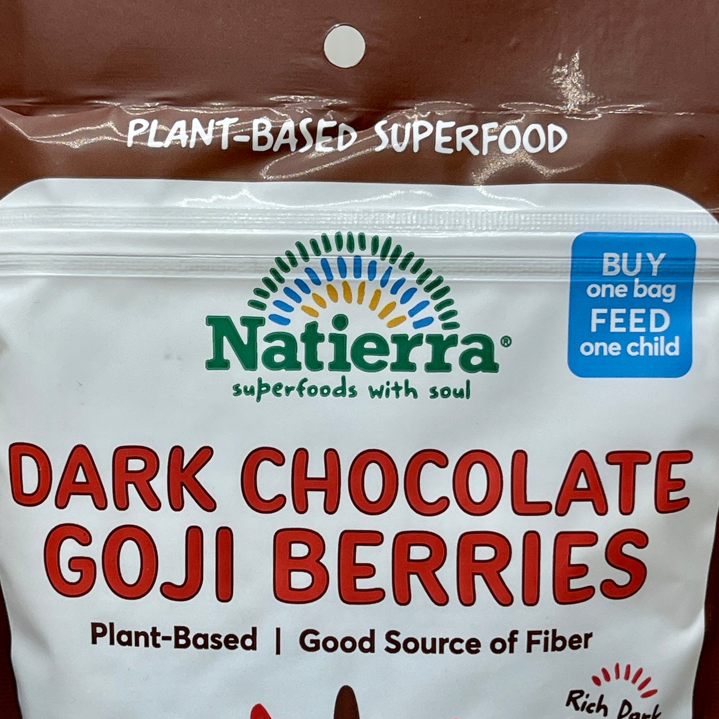 NATIERRA Nature & Earth Dark Chocolate Gojo Berries 6 oz (New) EXP 2/24
