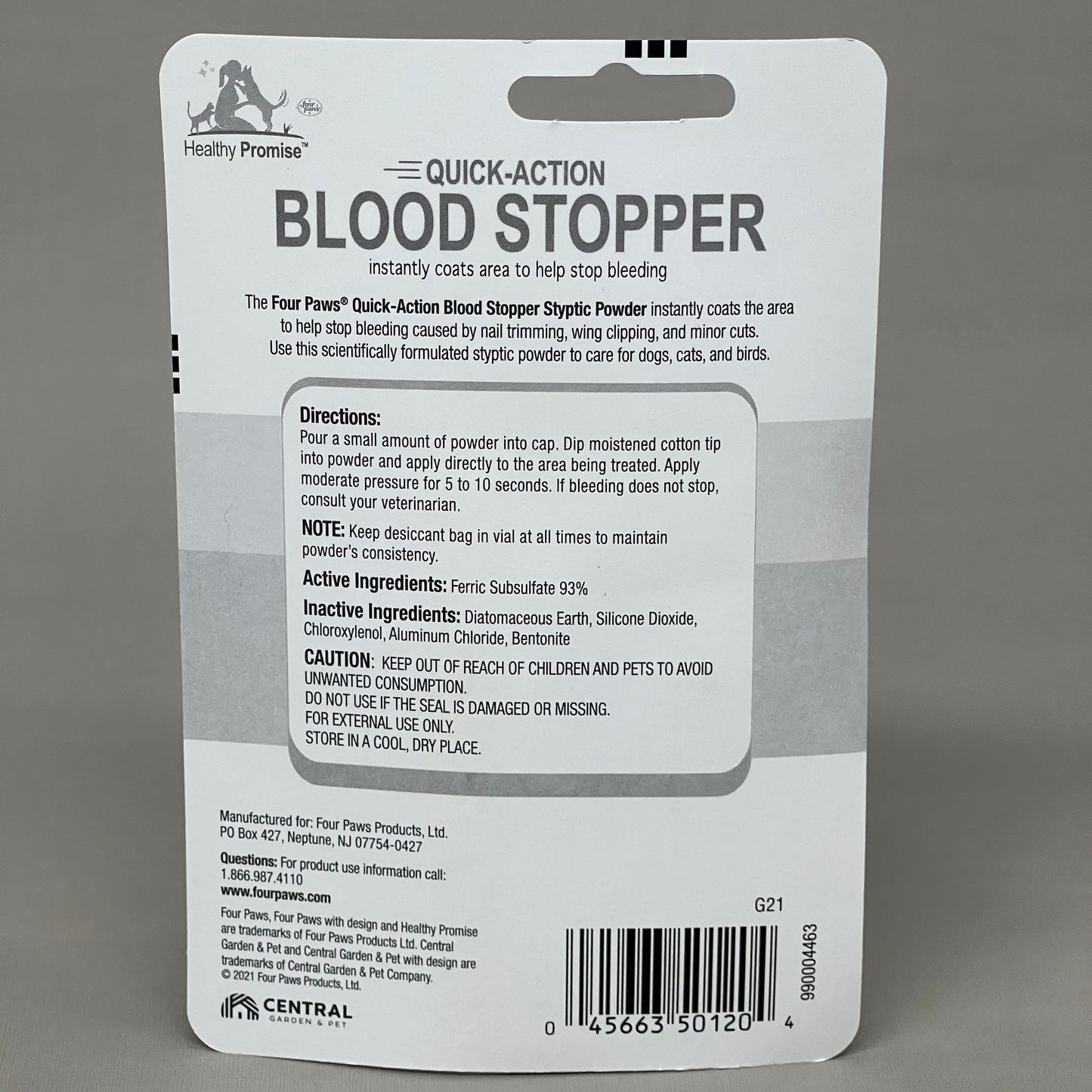 FOUR PAWS Quick Action Blood Stopper Styptic Powder Bottles 0.5oz (New)