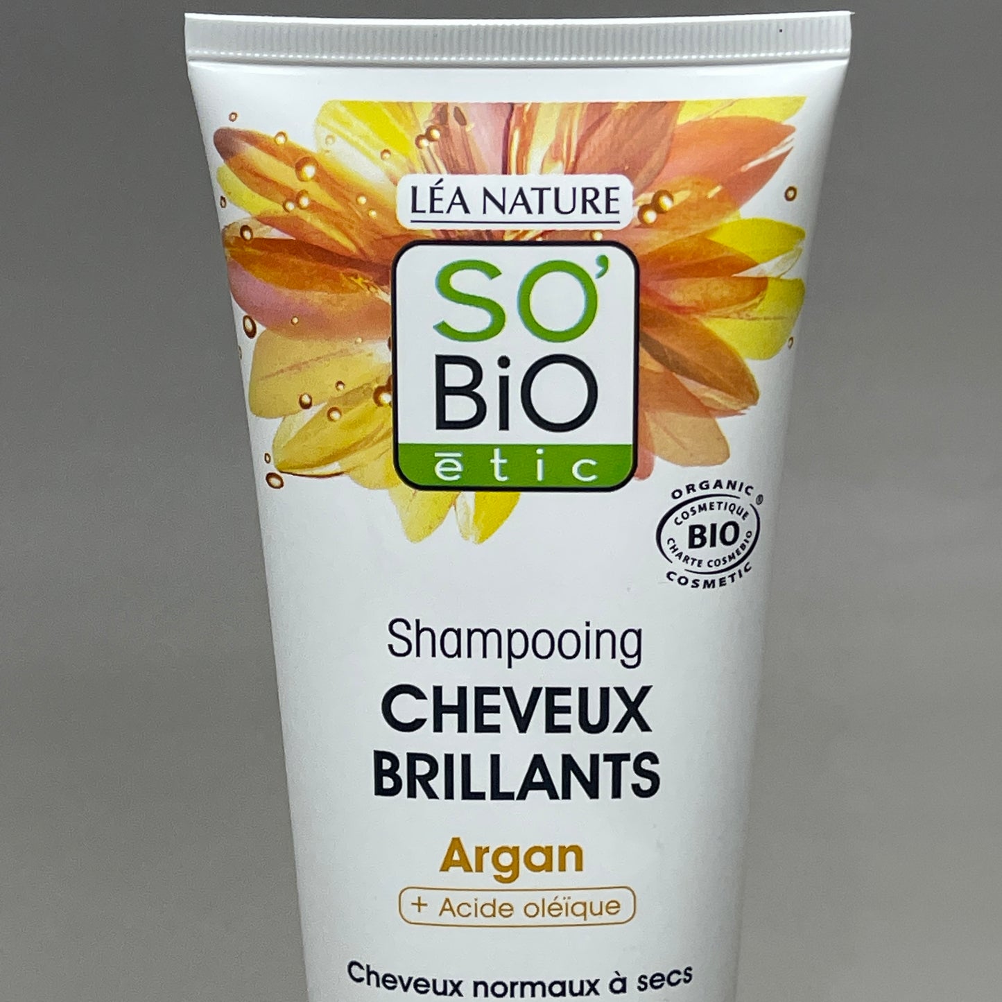 SO BIO ETIC Shampooing Cheveux Brilliants Argan Shiny Hair Shampoo 8.45 FL OZ (New)