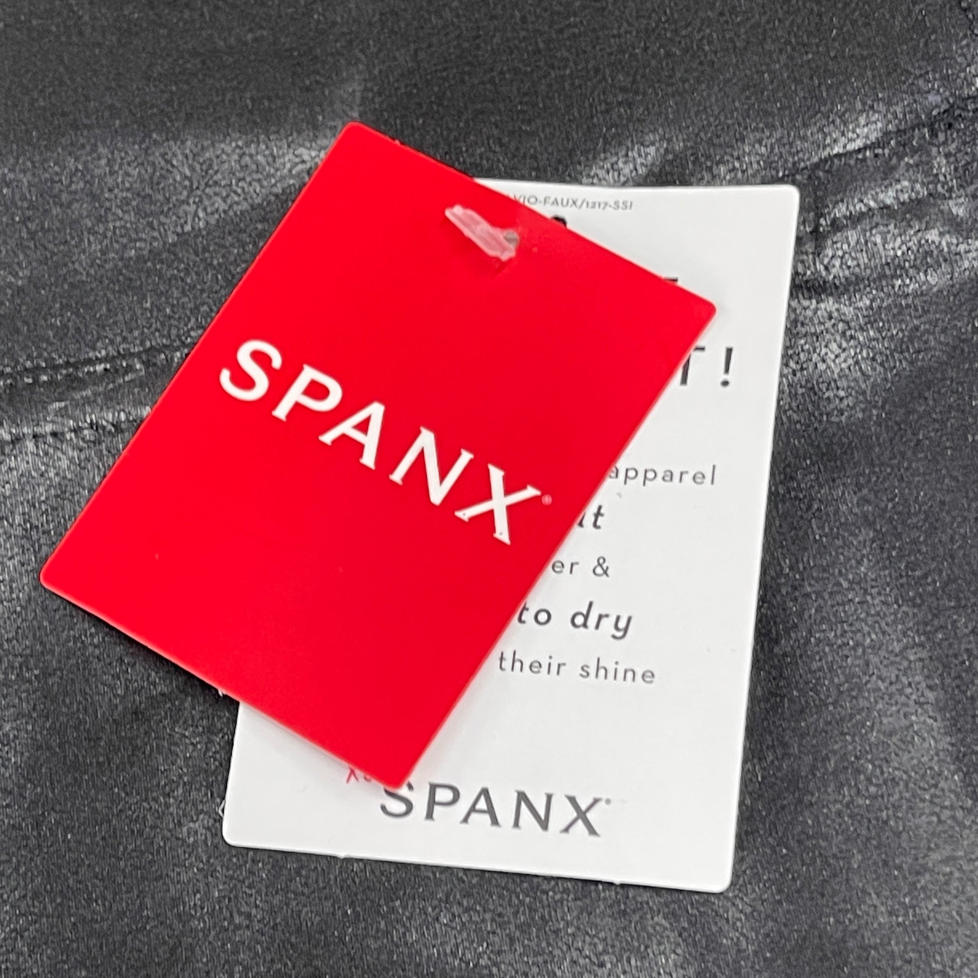 SPANX Faux Leather Leggings Women's Sz XS / TP Black 2437 (New) – PayWut
