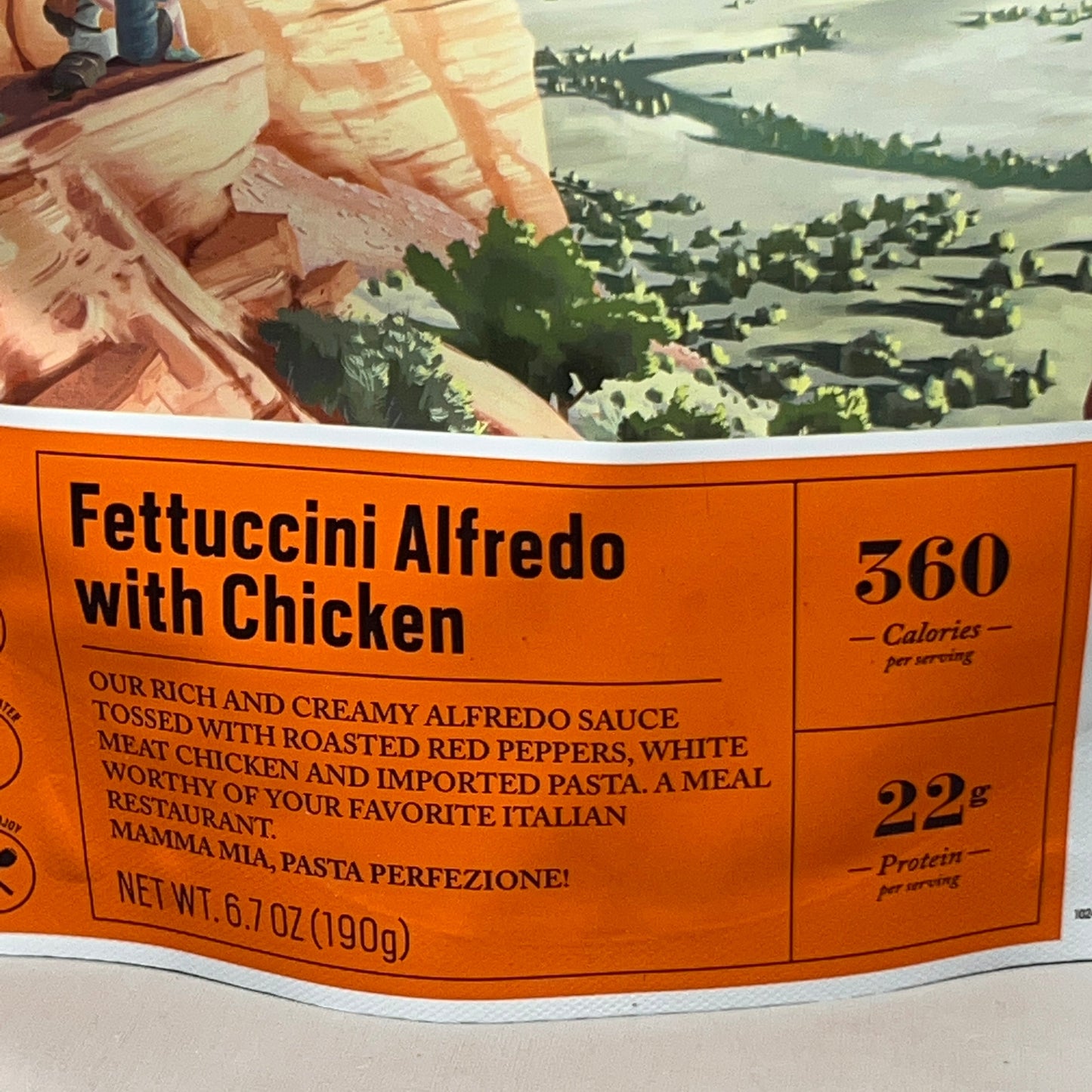 z@ BACKPACKER’S PANTRY Freeze Dried Fettuccini Alfredo w/ Chicken 6.7 oz (New)
