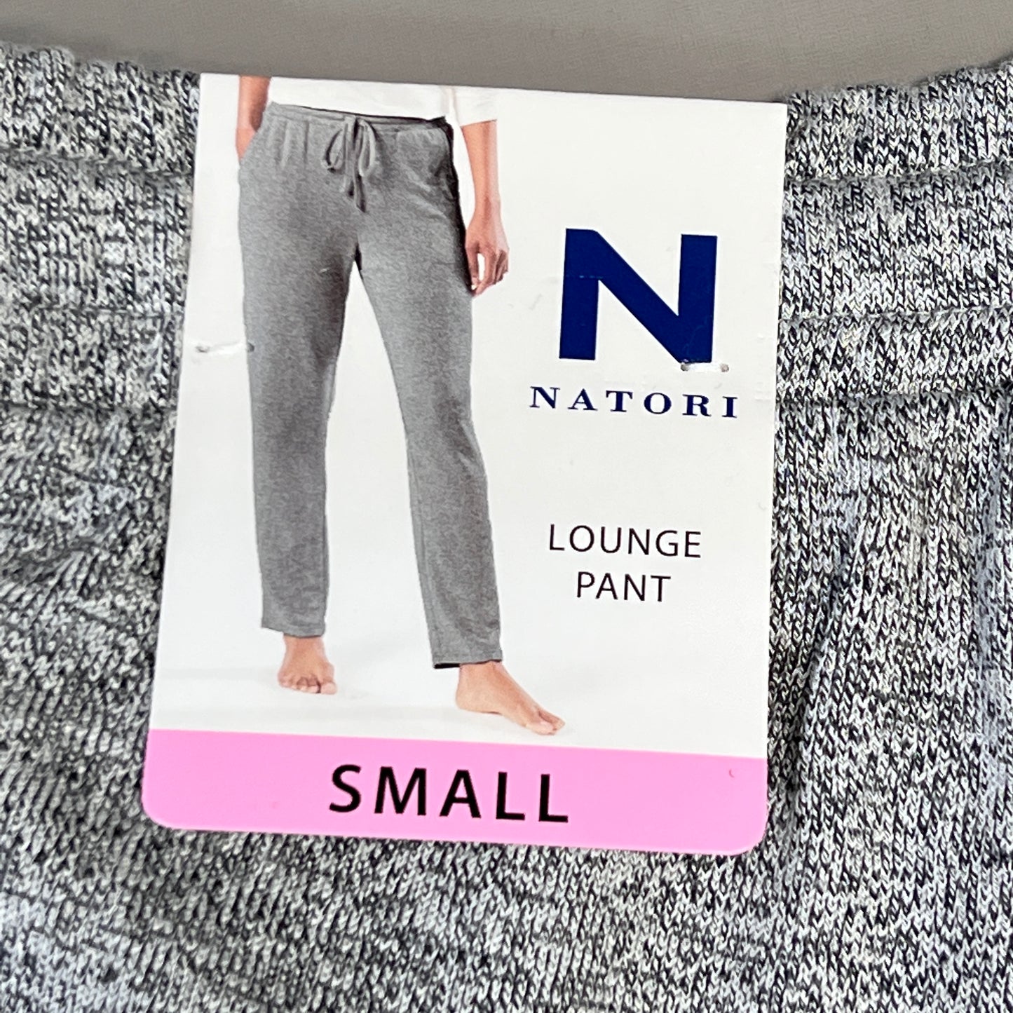 NATORI Soft Stretch Knit Lounge Pant Ankle Length Women's Sz S Heather Grey NC7208Y (New)