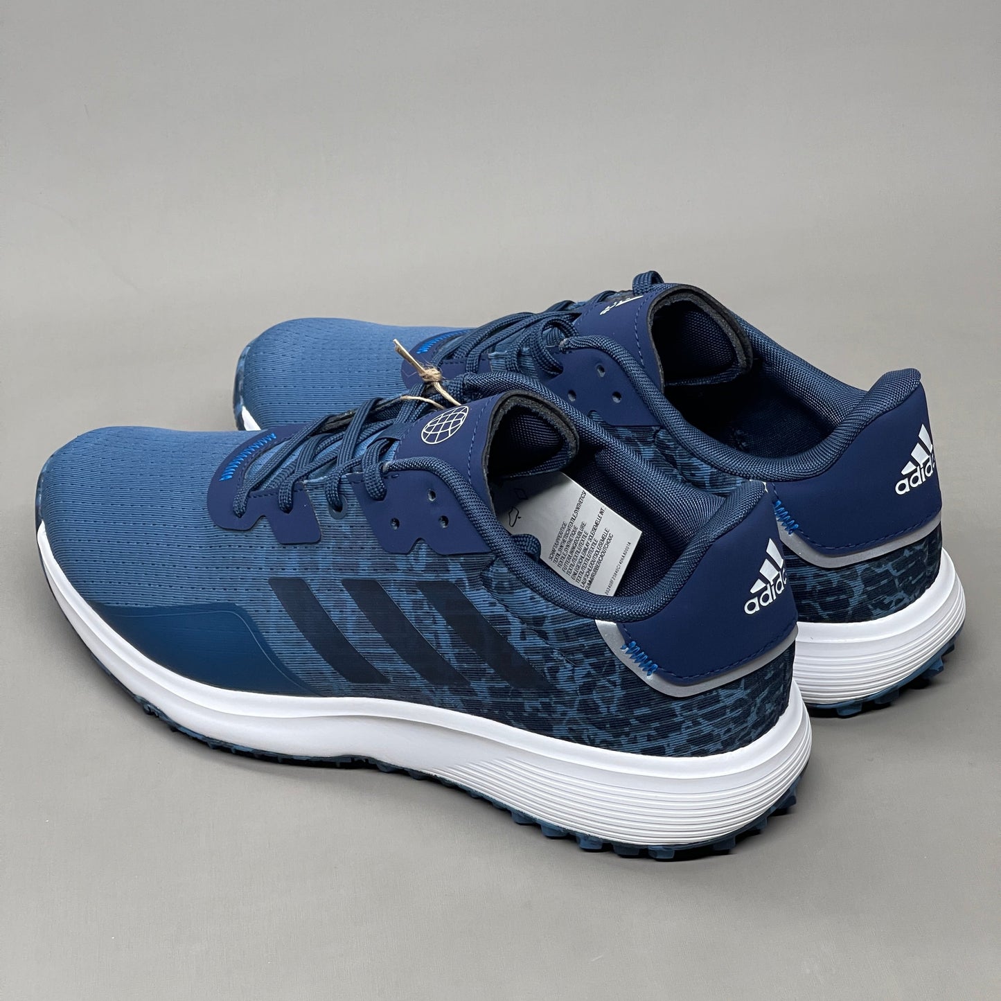 ADIDAS Golf Shoes S2G SL Waterproof Men's Sz 8.5 Blue / Navy / White GV9794 (New)