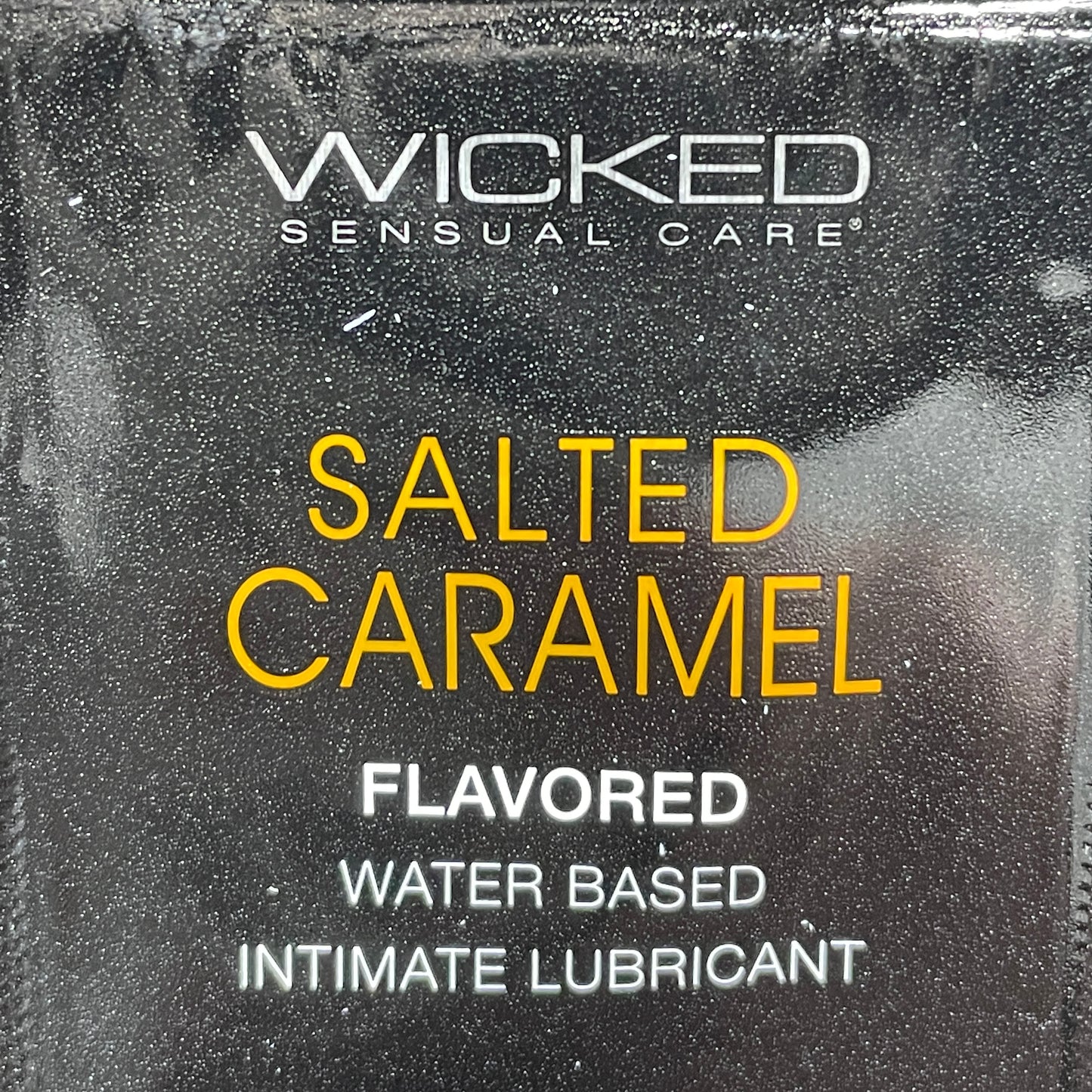 WICKED SENSUAL CARE 144-PACK Salted Carmel Flavored Water Based Intimate Lubricant .1 oz (New)