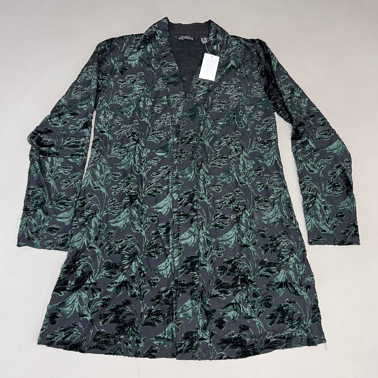 SUSAN GRAVER Knit Cardigan & Tank Set Women's Sz XXS Green / Black A384258F20154 (New)